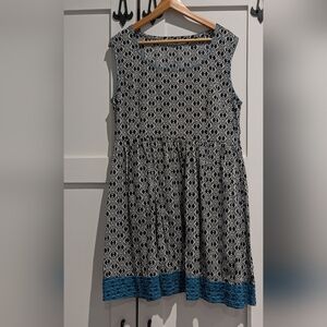 Ethically Source Cotton Dress with hand stitched accent